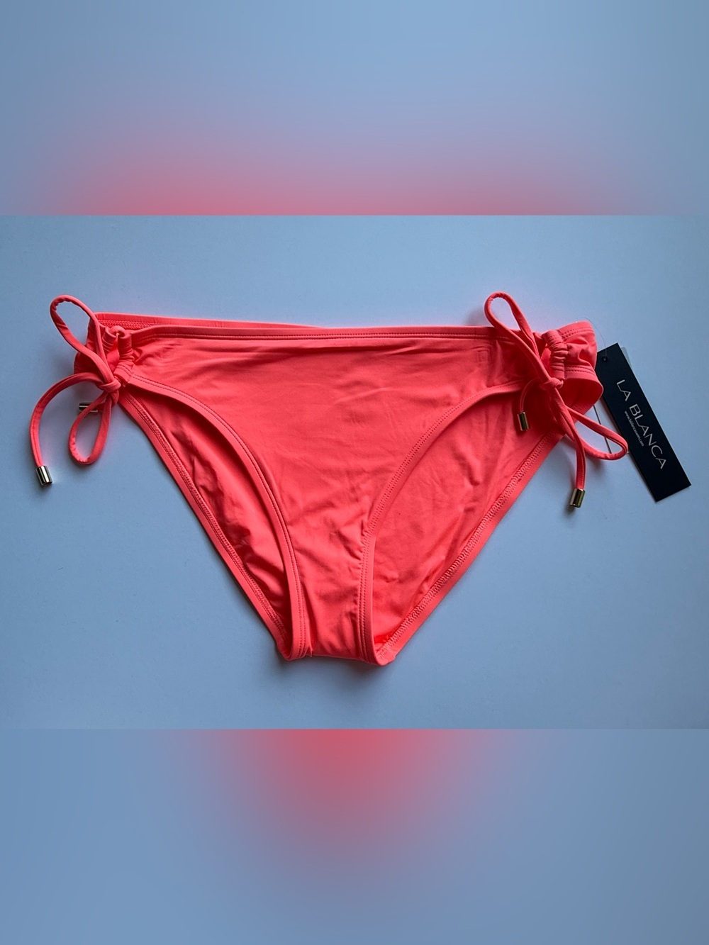 La Blanca Women's Coral Side-Tie Bikini Bottom 12 NWT $61